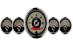 5 PC. GAUGE KIT, 3-3/8" & 2-1/16", ELEC. SPEEDOMETER, CRUISER AD